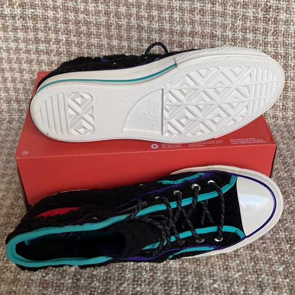 Converse Chuck 70 Hi Black/Court Purple/Egret Men’s - Picture 5 of 16